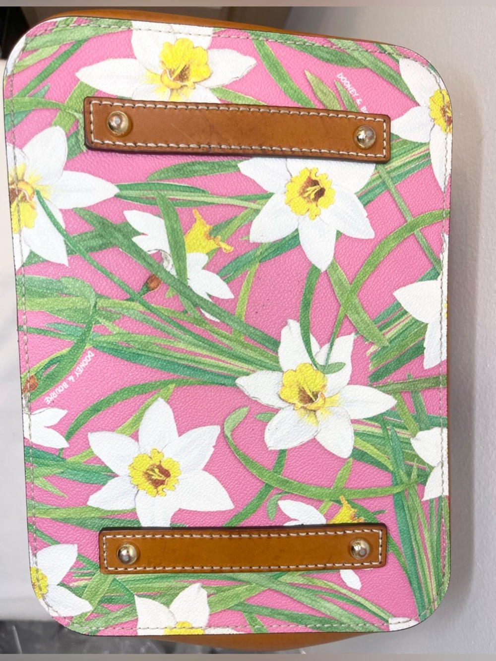 Dooney & Bourke Daffodil Botanical Drawstring Bucket Bag - Picture 6 of 11